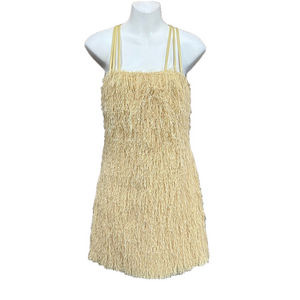 Bailey 44 honey fringe feather strappy dress Small cocktail party